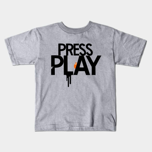 Press Play Kids T-Shirt by simonox